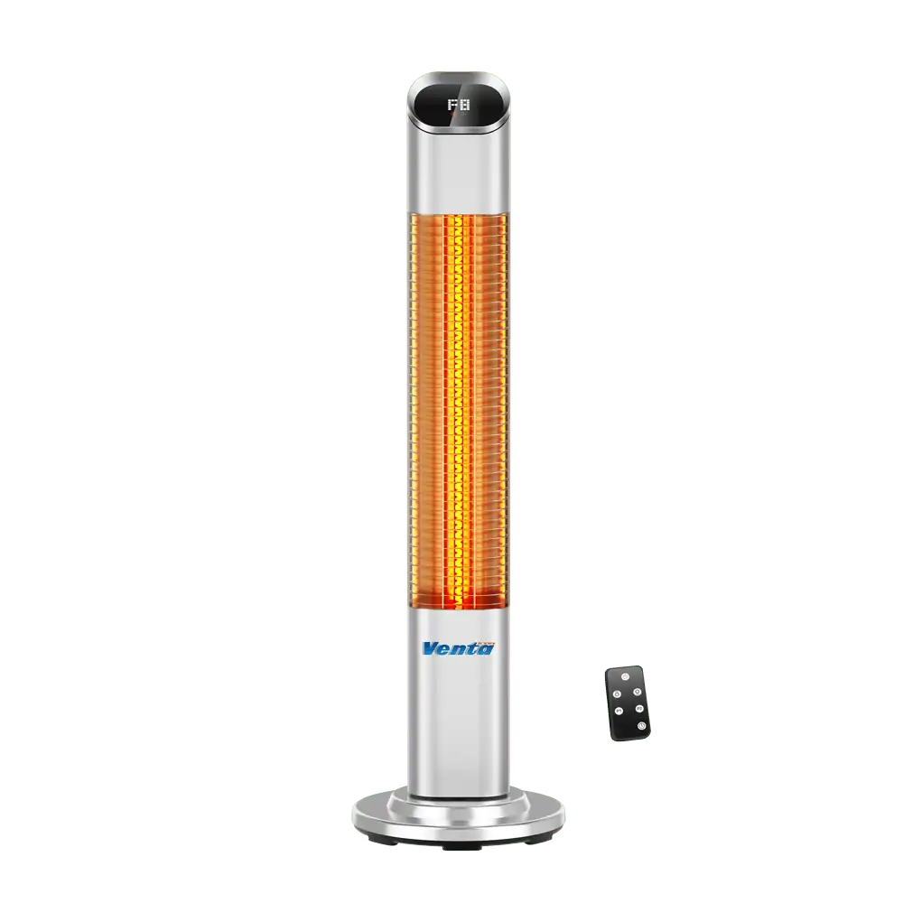 מחמם קוורץ דגם "טאוור פרו 180" על מעמד מוגן מים וסופר שקט